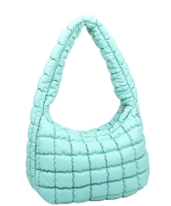 Fashion Puffy Shoulder Bag HQ128 TURQUOISE
